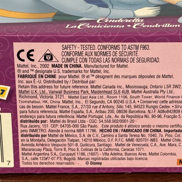 Disney Princess Cinderella 24 piece 13"x10" by Mattel 2002 ages 3-7 Complete - Picture 7 of 11